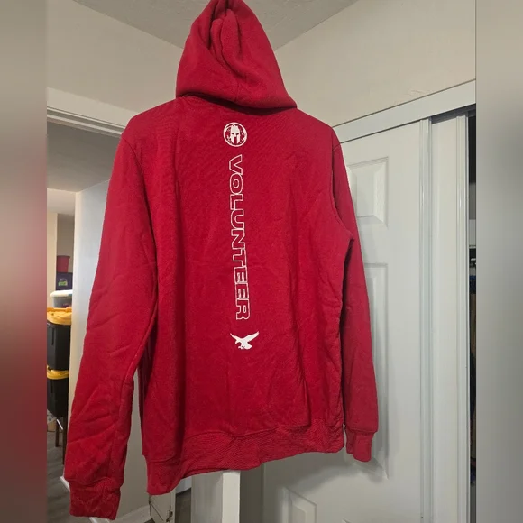 Spartan Volunteer Red Fleece Hoodie - Picture 2 of 2